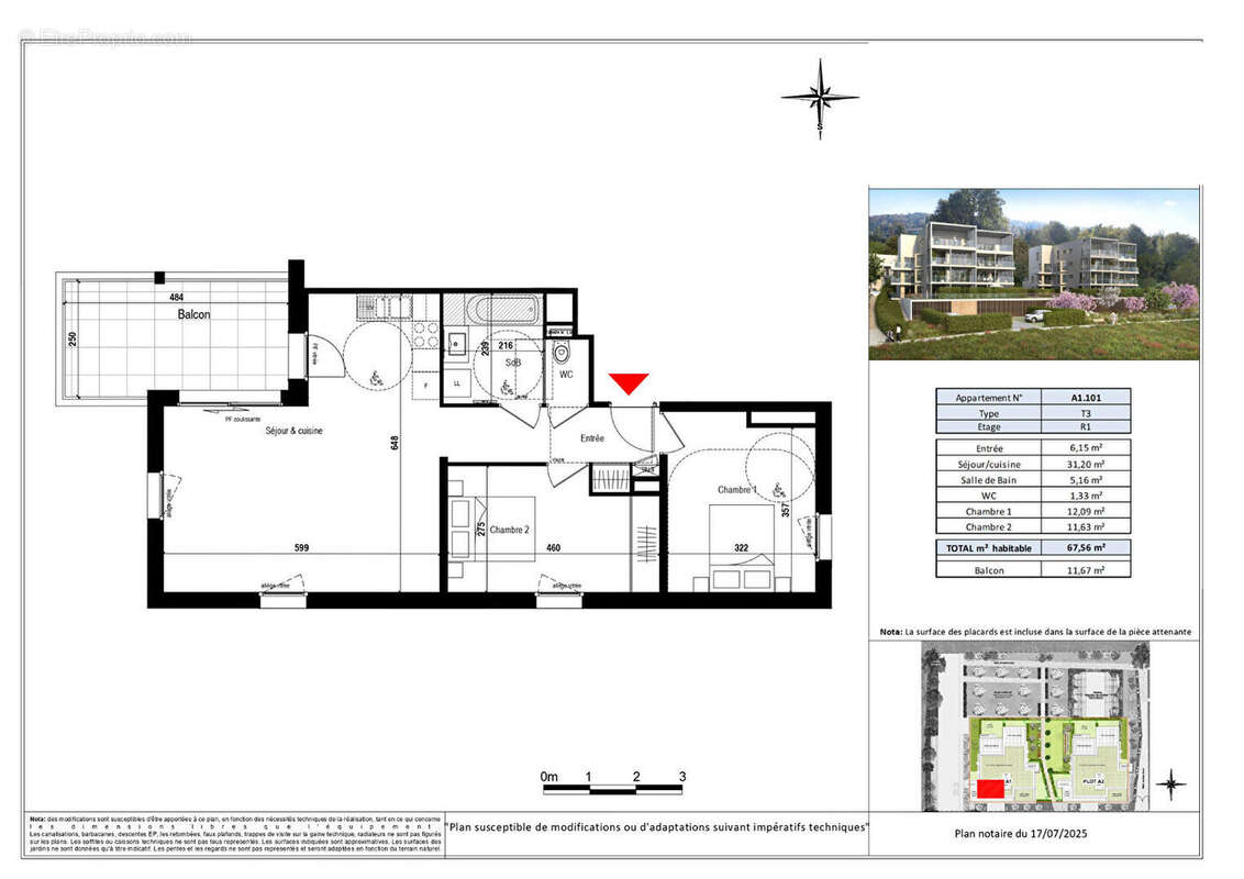 Appartement à EVIAN-LES-BAINS