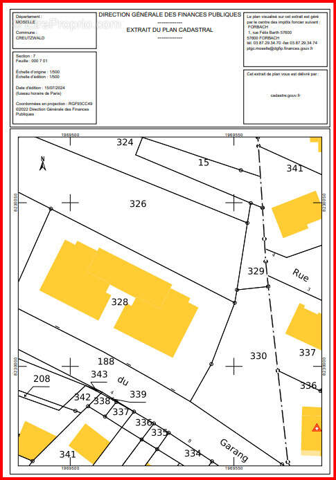 Terrain à CREUTZWALD