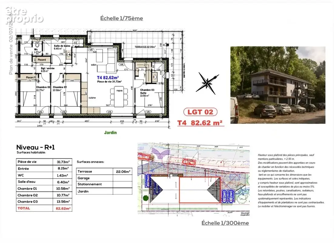 Aix les Bains Centre - T4 rez-de-jardin - 83m2 - Terrasse et jardin privatif de 27m2 - photo 6