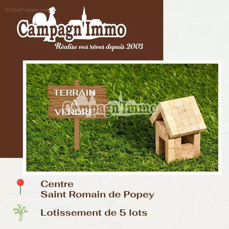 Terrain à SAINT-ROMAIN-DE-POPEY