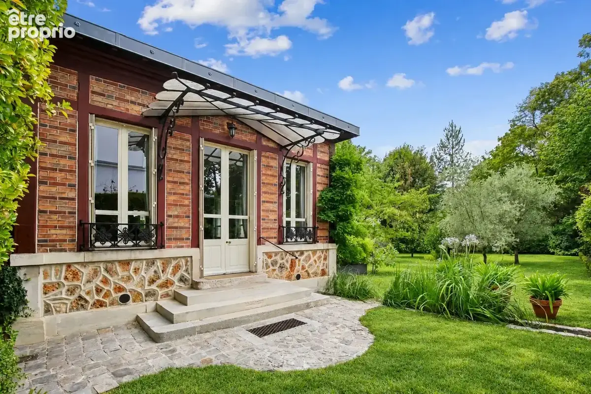Bas de chatou - propriété de charme de 1888 - terrain paysager plein sud de 919 m² - deux habitations - photo 16