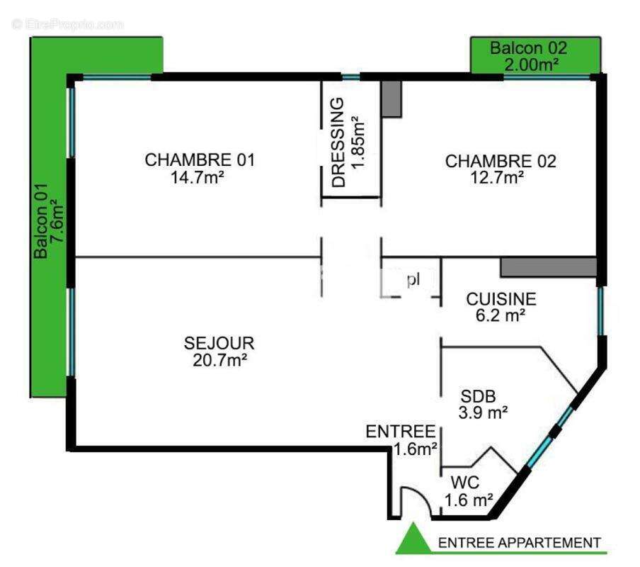 Appartement - photo 3