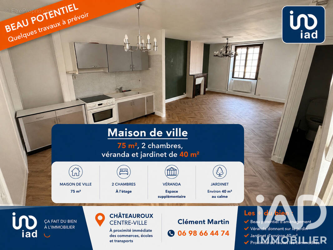 Photo 1 - Maison à CHATEAUROUX