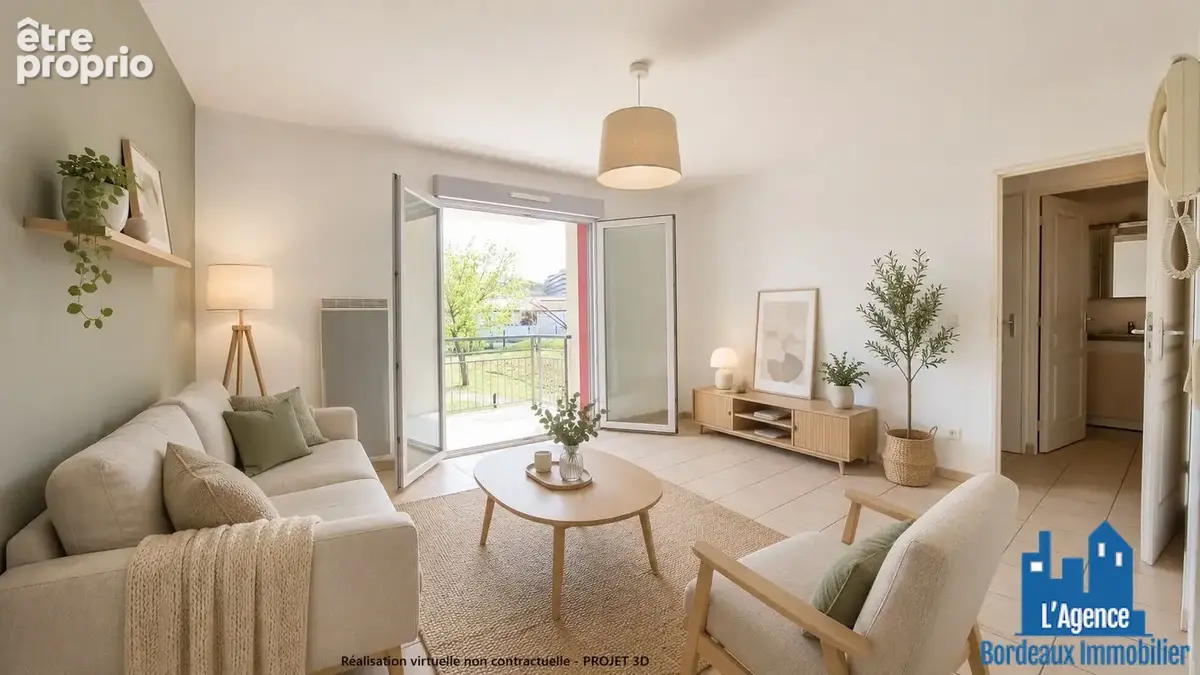 Exclusivite ! eysines - vigean - appartement t3 de 56m² - 1er étage - terrasse 7.50m² - parking - vendu vide !! sébastien baudot - photo 3