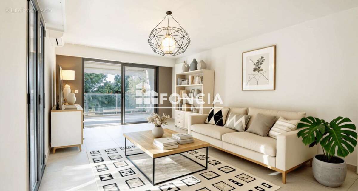 Cannes montrose 3p luxe terrasse 25m2 sud piscine double box - photo 12