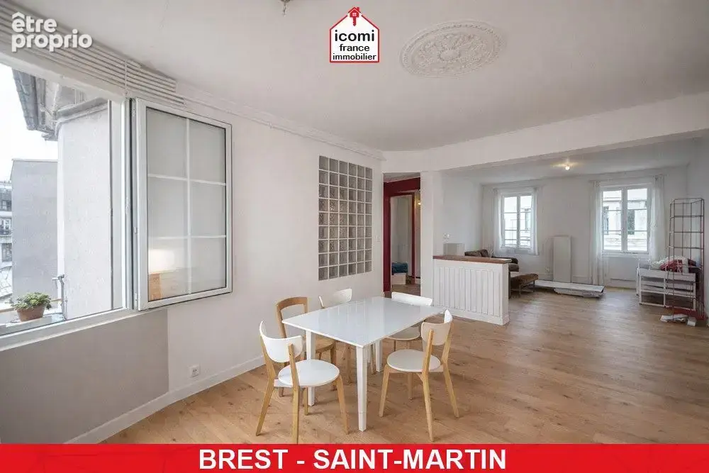 Finistere - brest (29200) - a vendre - appartement - 1 chambre possible 2 - idealement situe - dernier etage- lumineux - photo 2