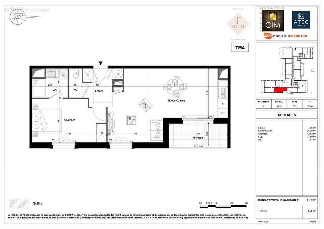 Appartement à SAINT-CYR-SUR-LOIRE