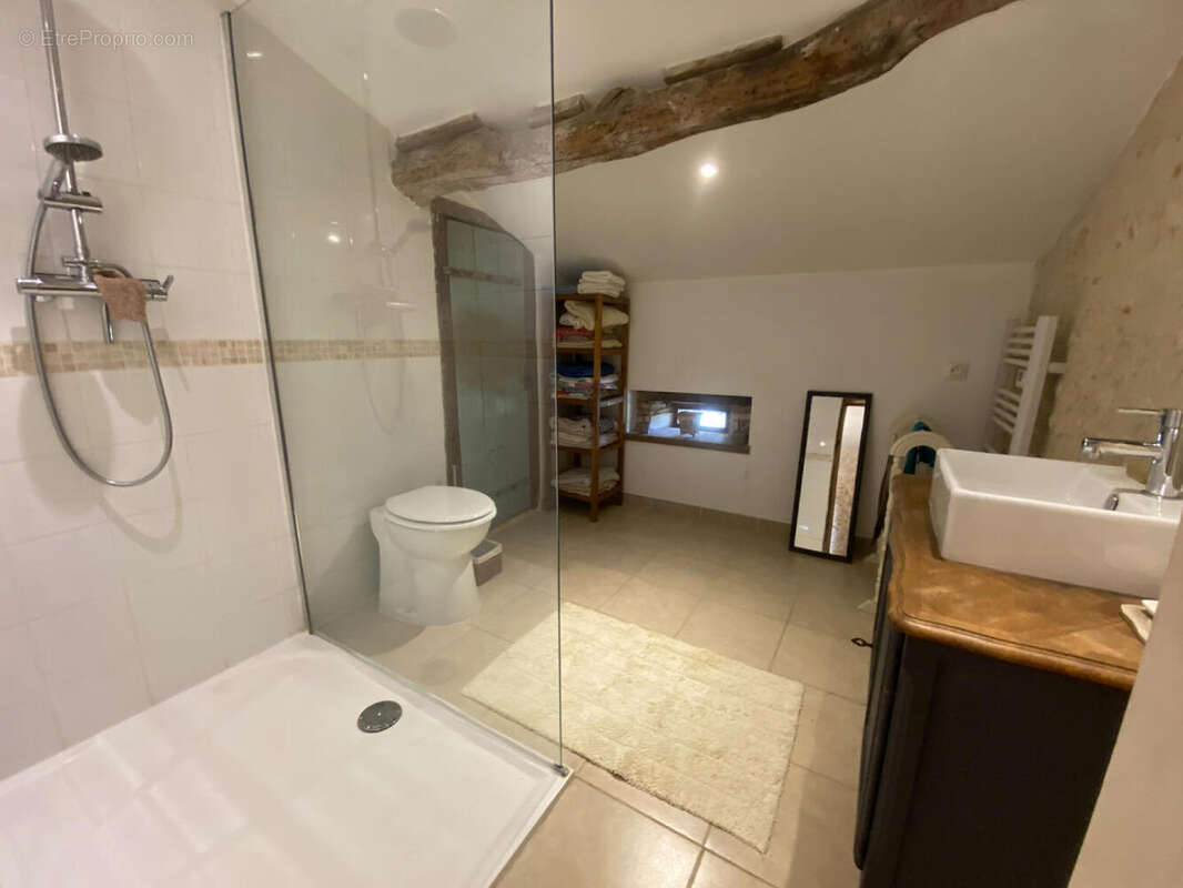 main house bathroom upstairs  - Maison à AUBETERRE-SUR-DRONNE