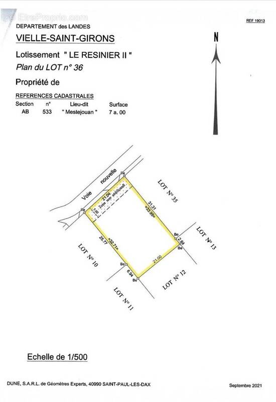 Terrain à VIELLE-SAINT-GIRONS