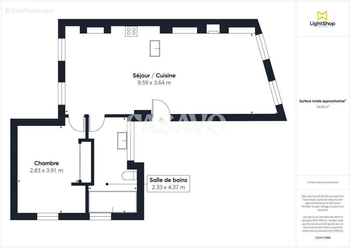 Appartement à PARIS-18E