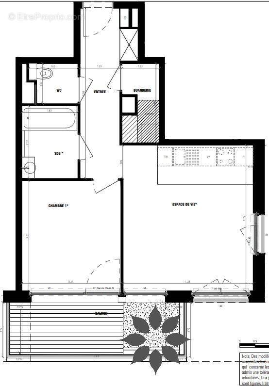 Appartement à PARIS-13E