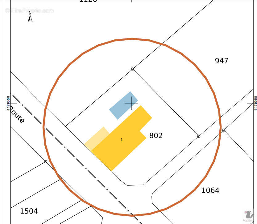 Terrain avec des droits à bâtir de 1127m2 en vente à Cunèges - photo 2