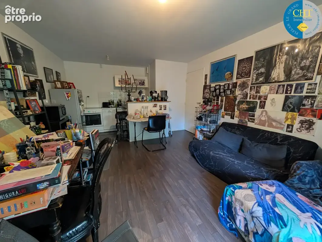 Appartement t2 vendu loué avec ascenseur & balcon   centre-ville de guer (56380) avec cht immobilier - photo 6