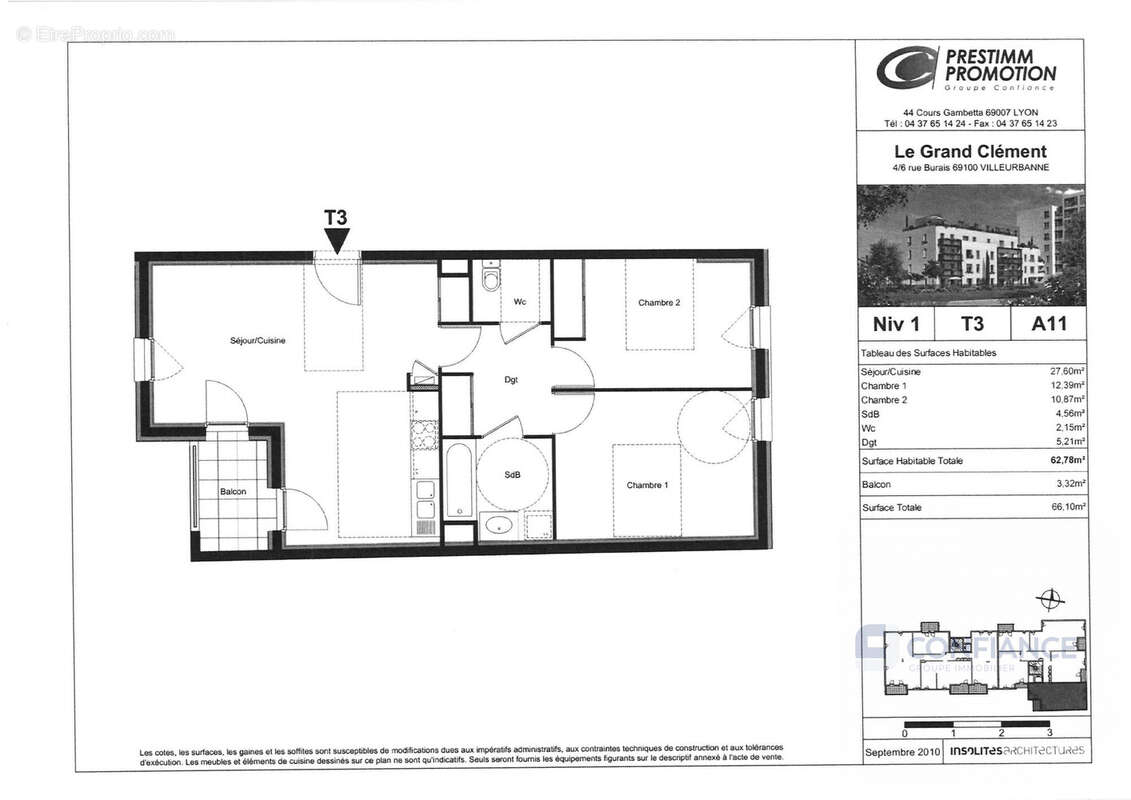 Appartement à VILLEURBANNE