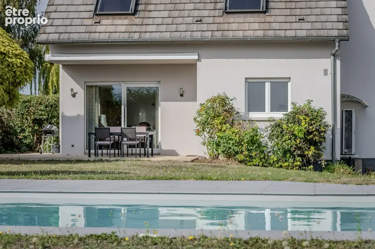 TRUCHTERSHEIM - véritable maison d'architecte sur 12,47 ares sans vis-à-vis et plein champs - photo 7