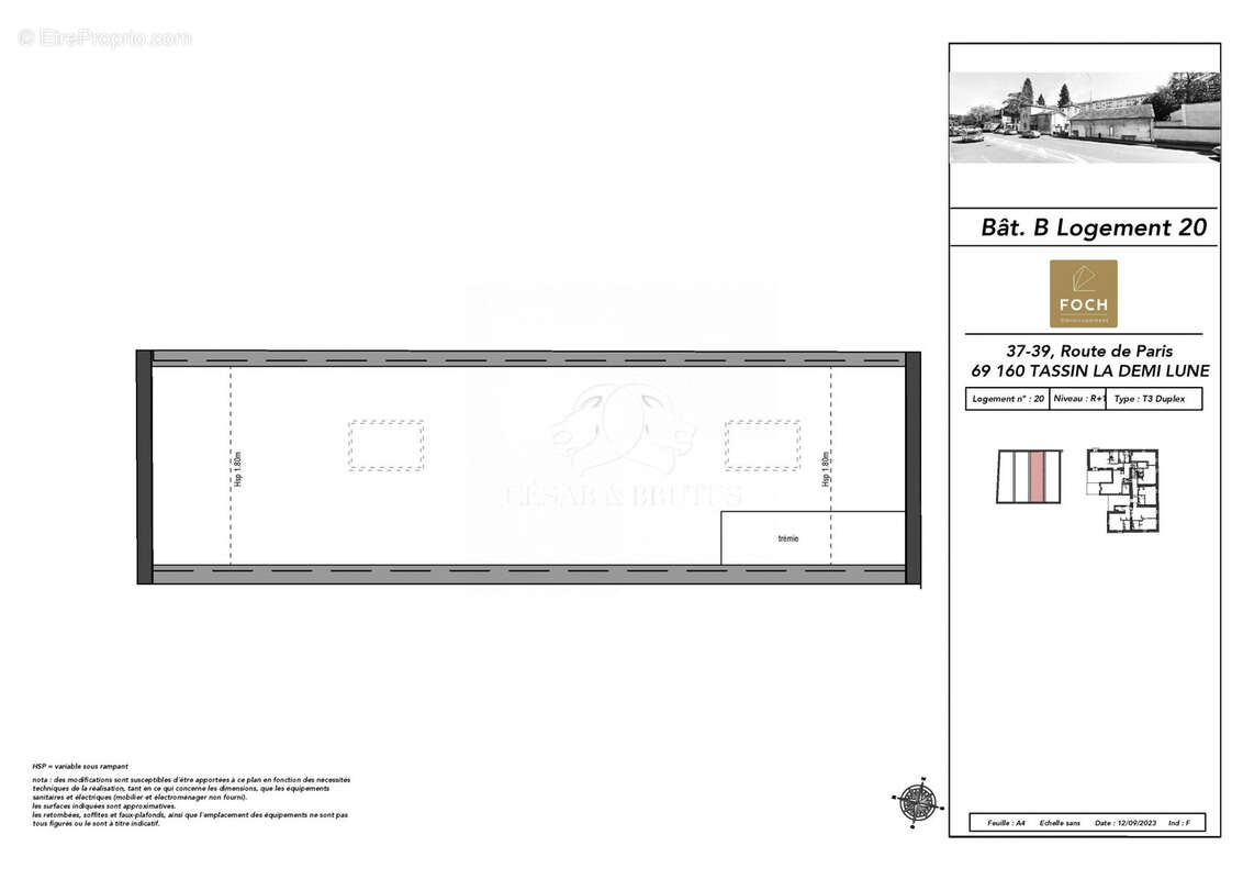 1 étage - Appartement à TASSIN-LA-DEMI-LUNE