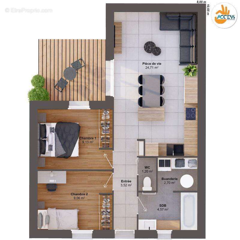 Maison 4 pièces 55 m2 - photo 8