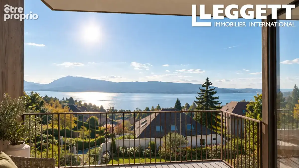 T3 neuf lumineux avec vue lac et balcon à Veyrier, emplacement recherché proche d’Annecy et Genève - photo 6
