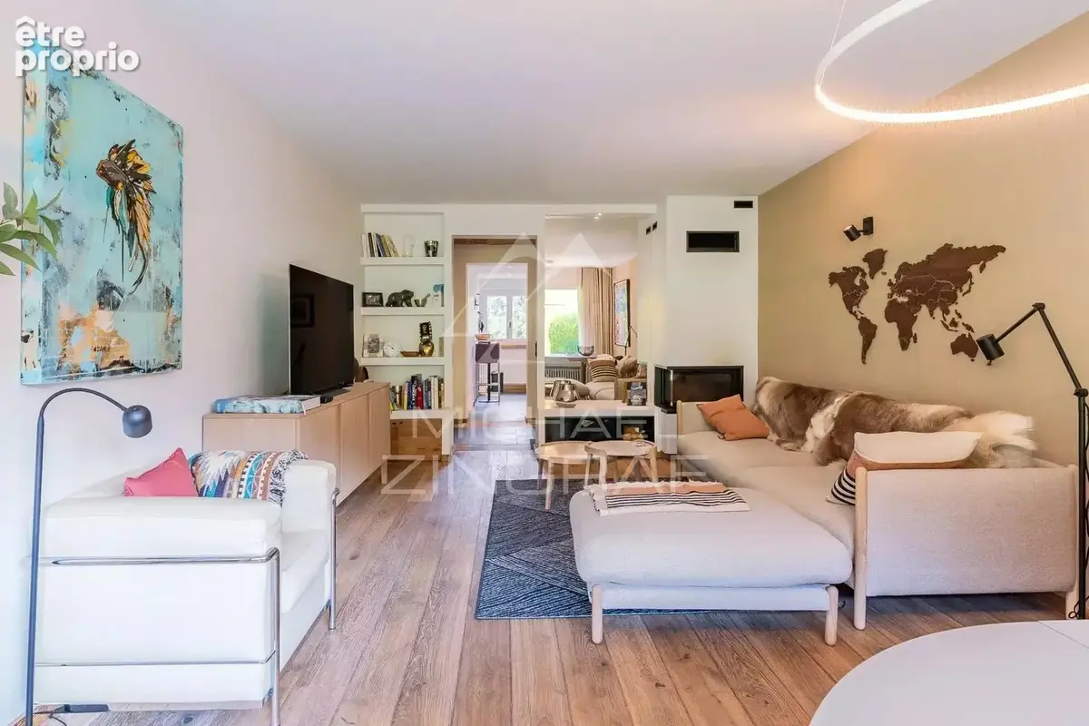 Appartement Rez-de-Jardin "coup de coeur" - 3 pièces - Cheminée - Rénové - Megève - photo 2