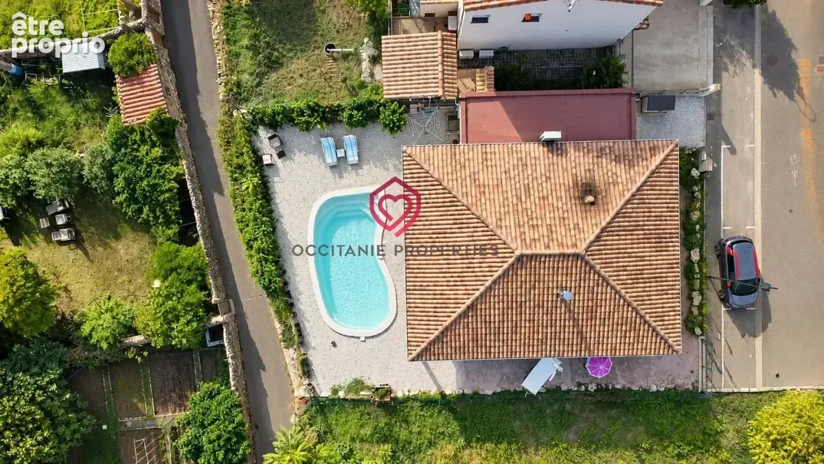 Villa récente de plain-pied avec piscine et vue sur Roquebrun - photo 4