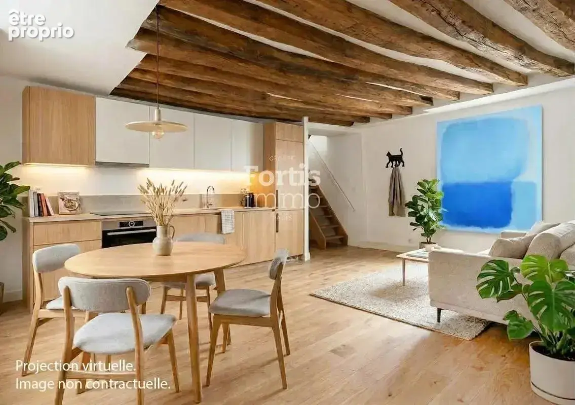 Paris 2 - duplex de 3 pieces, dernier etage avec vue degagee - photo 6