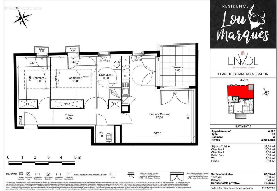 Appartement 68 m² à Vendargues  - photo 14
