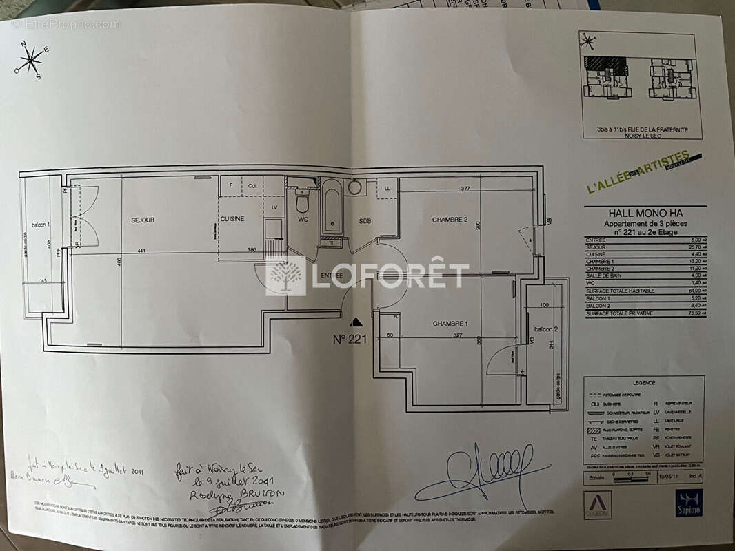 Appartement à NOISY-LE-SEC