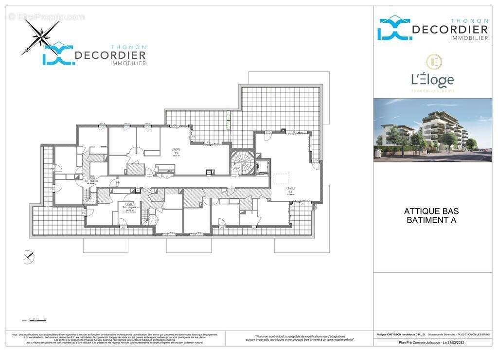 À vendre  - appartement t4 en attique - neuf - thonon-les-bains (74200) - photo 4