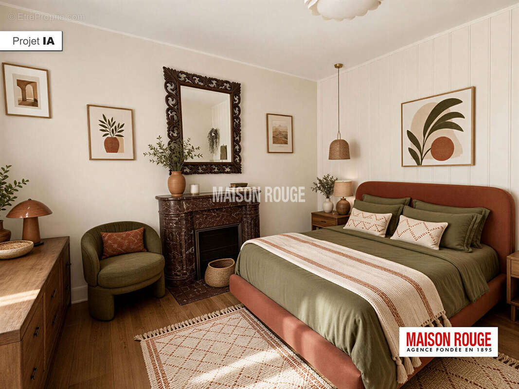 Maison de bourg en pierre à moderniser avec 5 chambres, jardin arboré et garage au coeur de Plourhan - photo 9