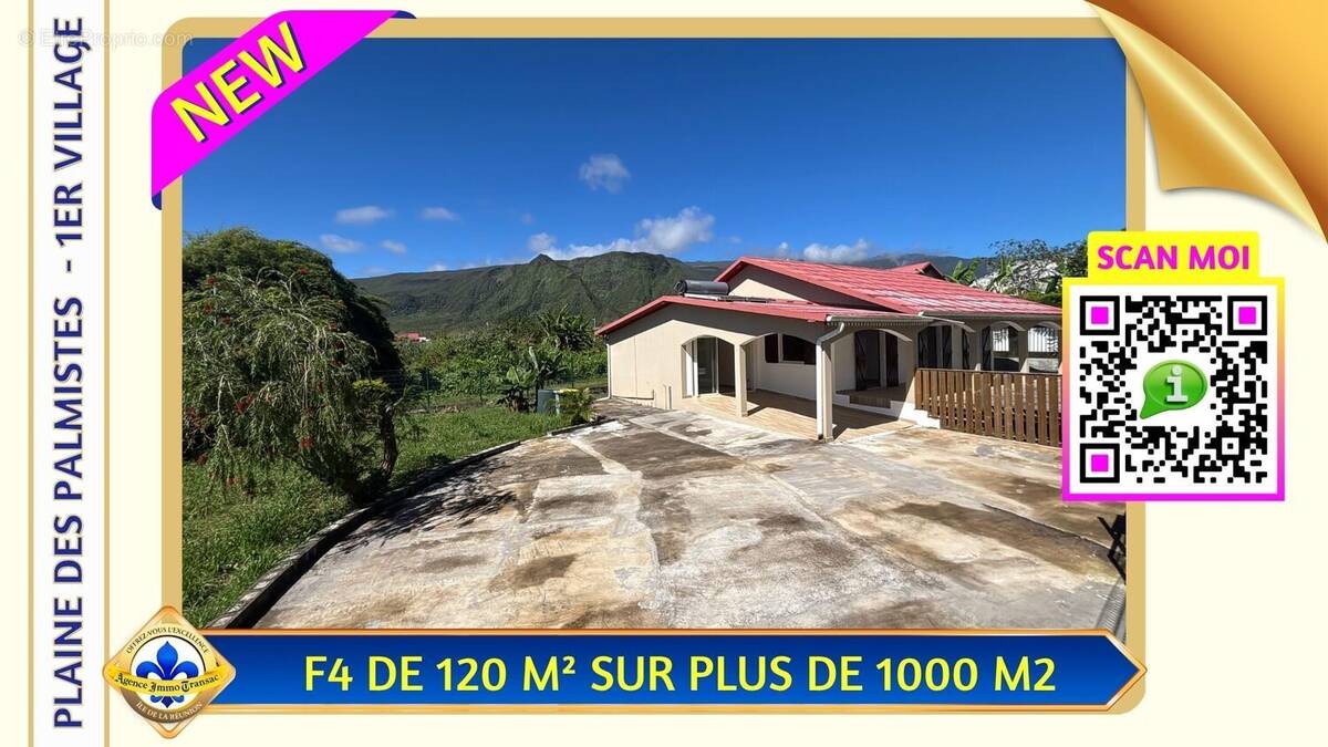 Maison à LA PLAINE-DES-PALMISTES