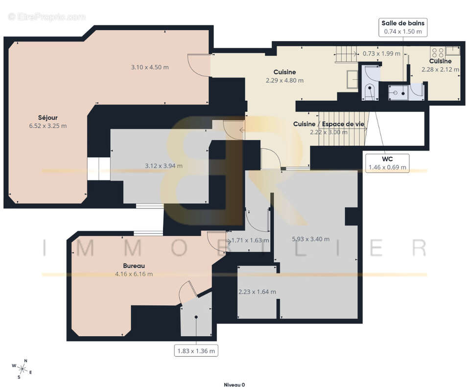 Studio d’enregistrement / 141 m2 en souplex / Usage mixte - photo 14