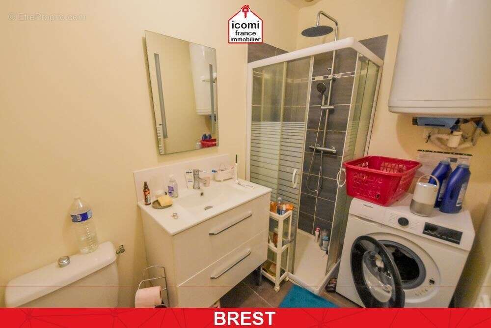 Finistere - brest (29200) - a vendre - appartement t2 44m² - 1 chambre - dalle beton - terrasse et jardin - cave betonee - locat - photo 6