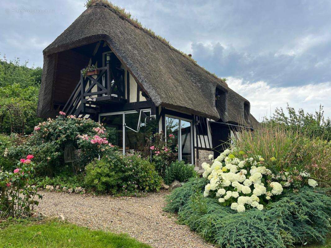 Ensemble immobilier de caractère à Pont Audemer : deux chaumières, dépendance et parc arboré - photo 9