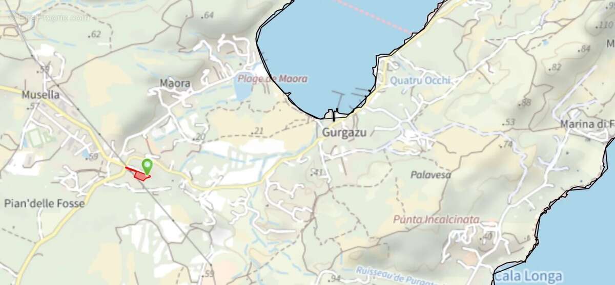 Terrain à BONIFACIO