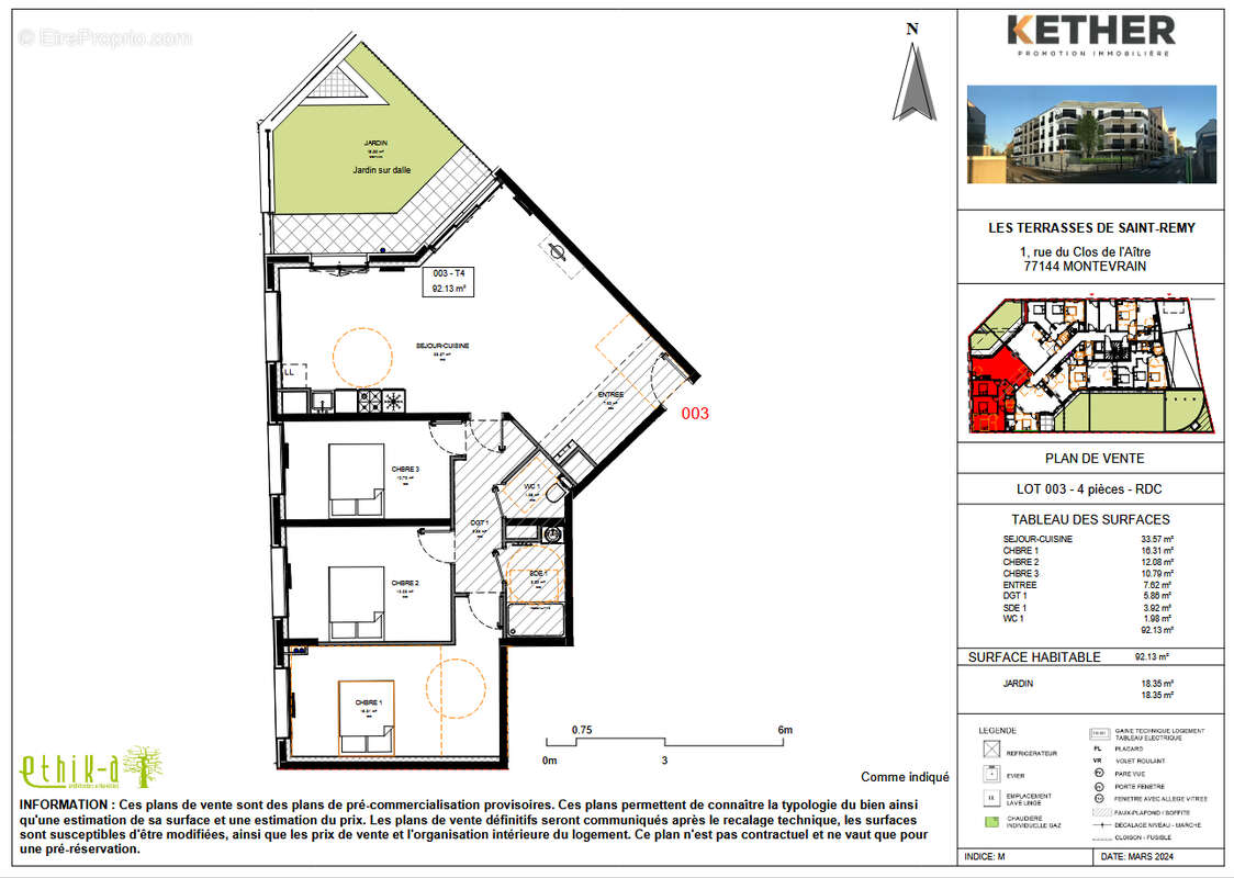 Appartement 4 Pièces de 92m² avec jardin, (lot 005) MONTEVRAIN 77 - photo 12
