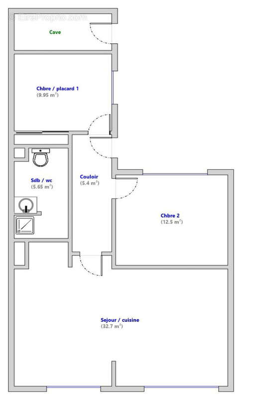 Appartement f3 66 m2 avec jardin et parking privé - photo 16