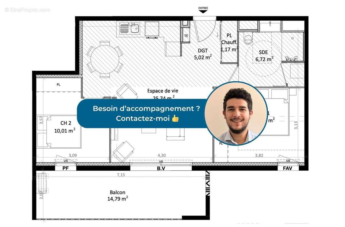 Appartement 61 m² à Alenya  - photo 5