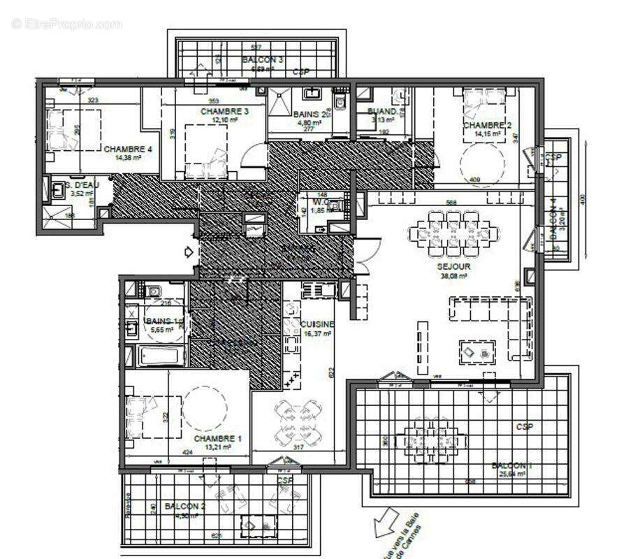 Appartement à LE CANNET