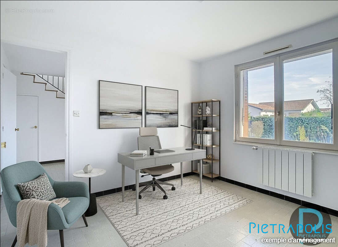 exemple chambre bureau rdc maison St Cyr sur Menthon - Maison à SAINT-CYR-SUR-MENTHON