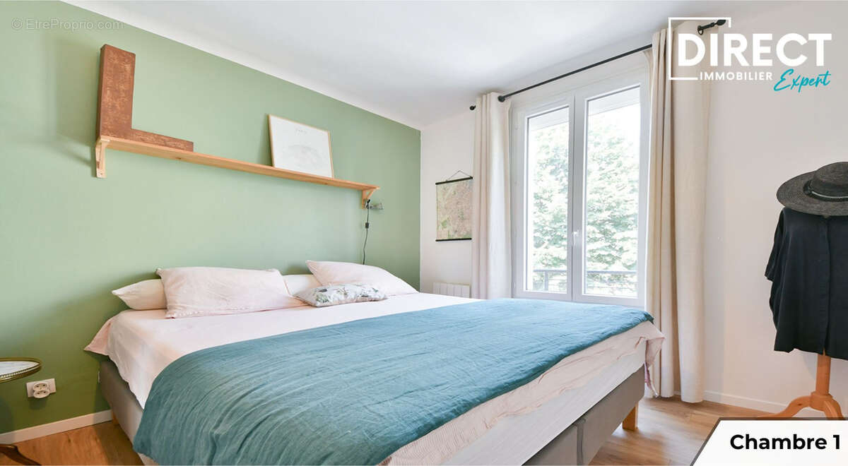 Centre ville : app 2/3p en dernier etage traversant + jardin de 50m2 + balcon + cave - photo 7