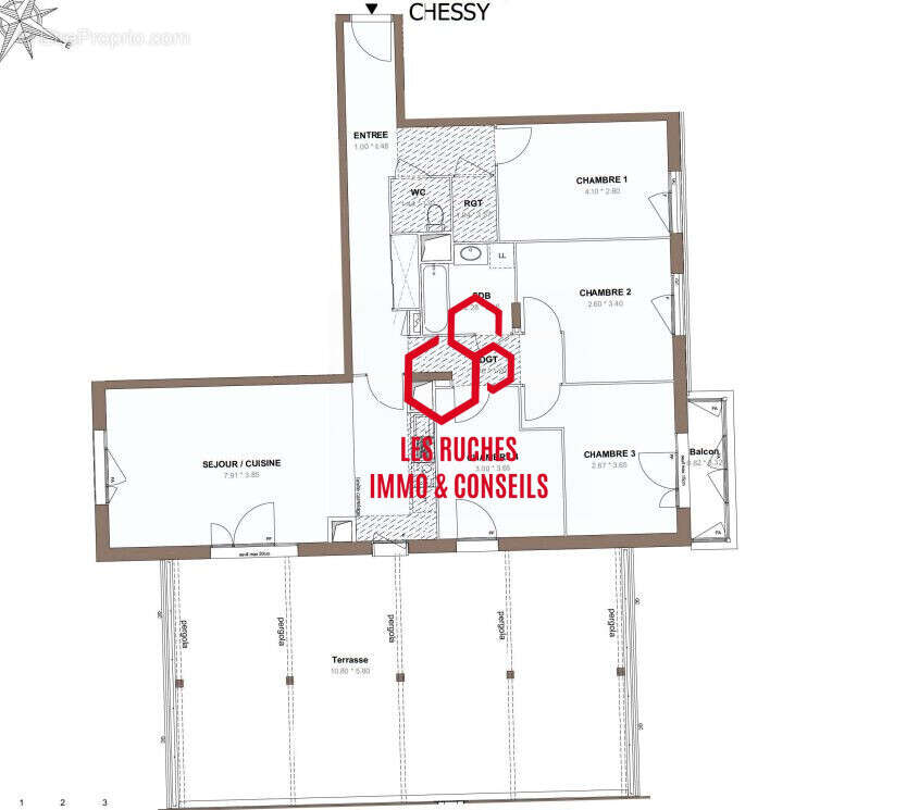 Appartement à CHESSY