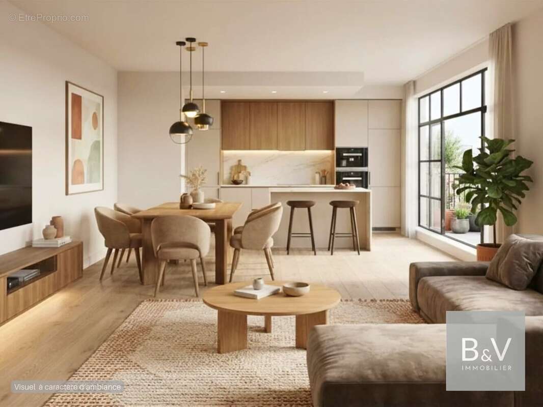 Appartement 4 pièces de 97 m² avec terrasse et balcons - photo 2