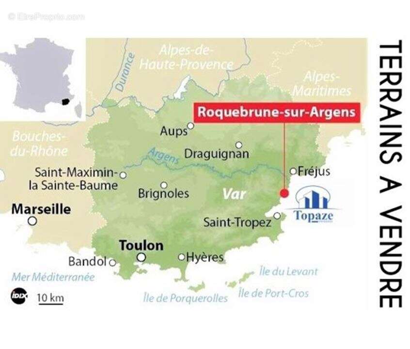 Terrain à ROQUEBRUNE-SUR-ARGENS