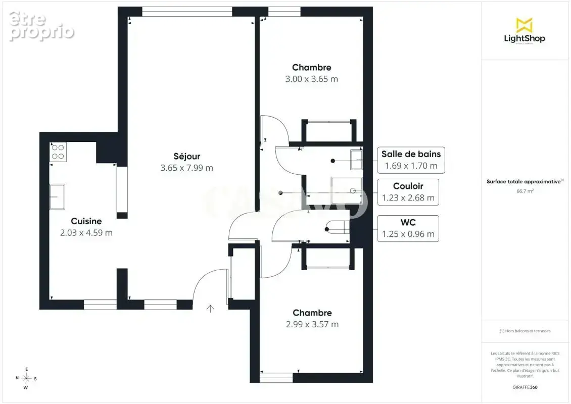 Vente Appartement 3 pièces de 68m² - 69009 Lyon - photo 7