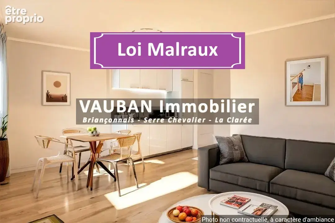 Appartement T1 - Investissement immobilier locatif en Loi Malraux à Briançon - photo 1