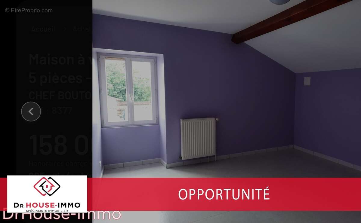 Maison à CHEF-BOUTONNE