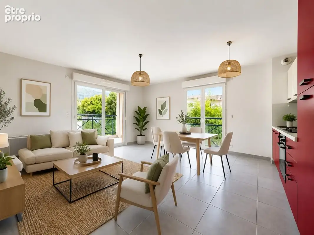 Grasse – Appartement T3 de 60 m² avec terrasse, garage et parking - photo 2