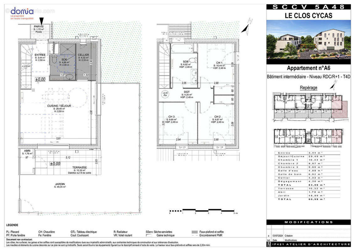 Appartement à AUBIERE