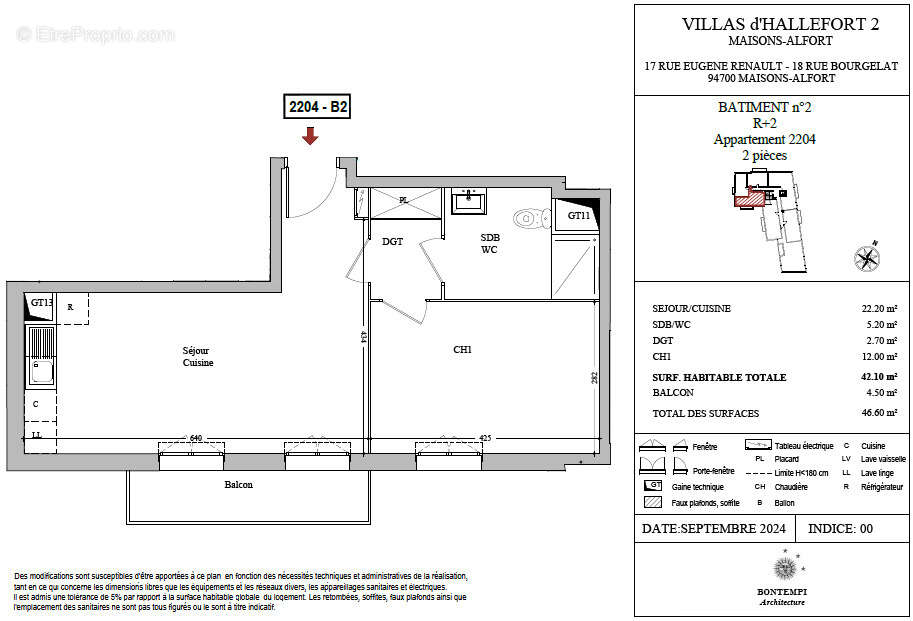 Appartement à MAISONS-ALFORT