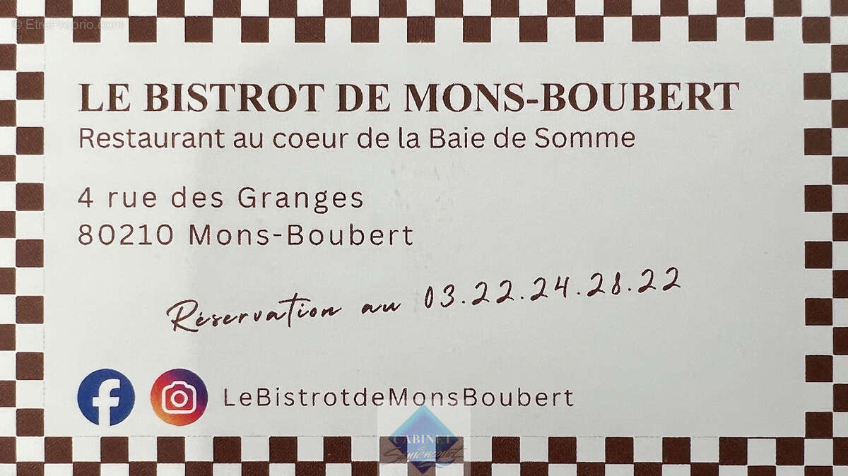 Commerce à MONS-BOUBERT